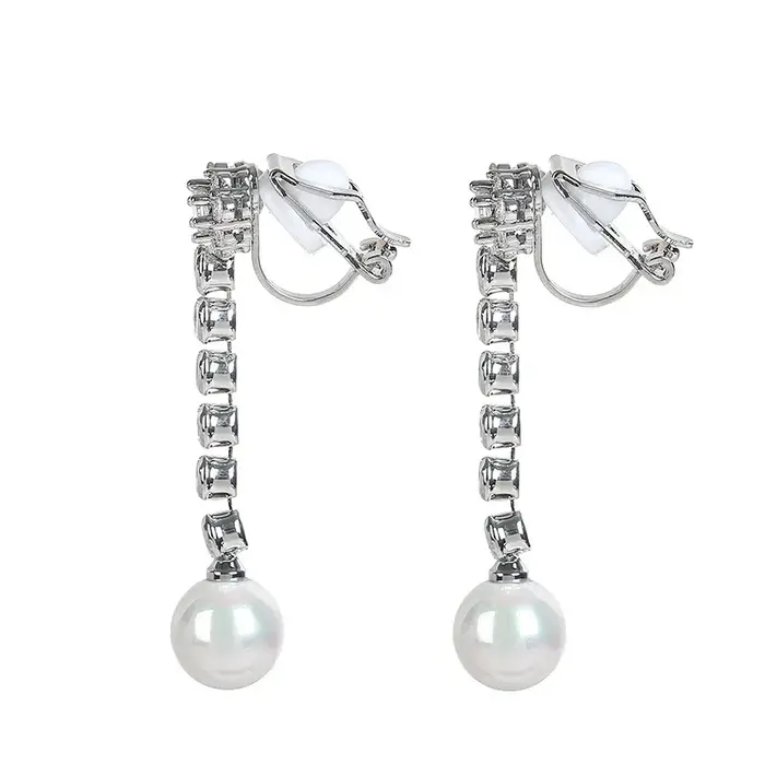 Boucles d'oreilles en perles de mariage