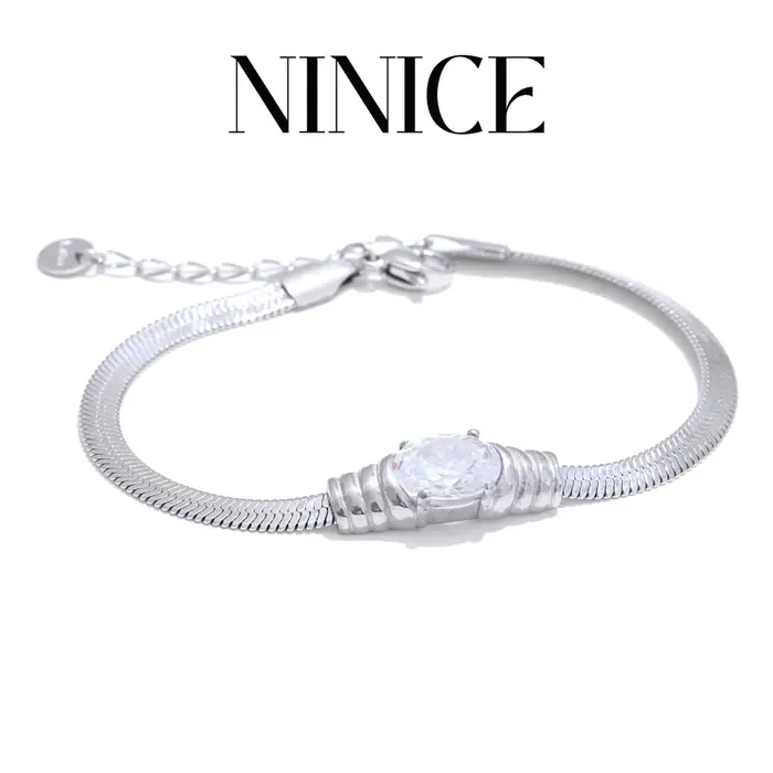 Bracelet mode zircone Serpentine