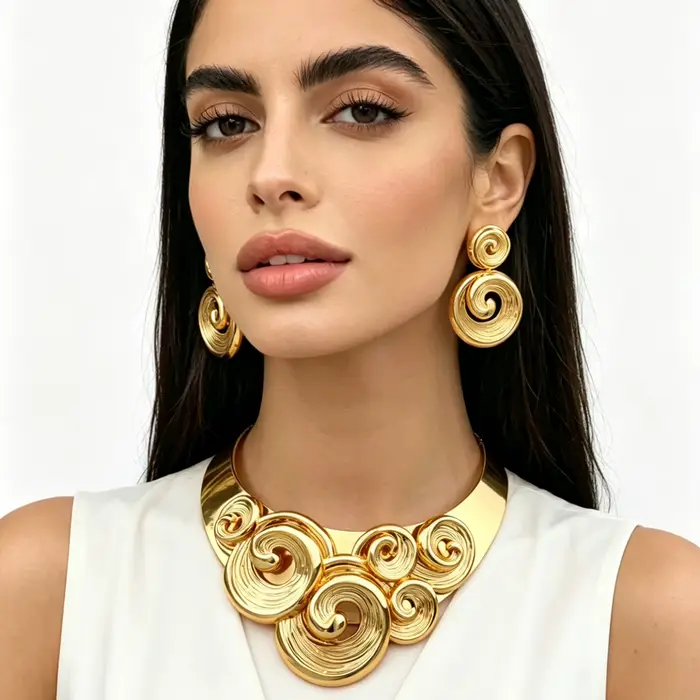Grand ensemble de bijoux de dubaï pour femmes