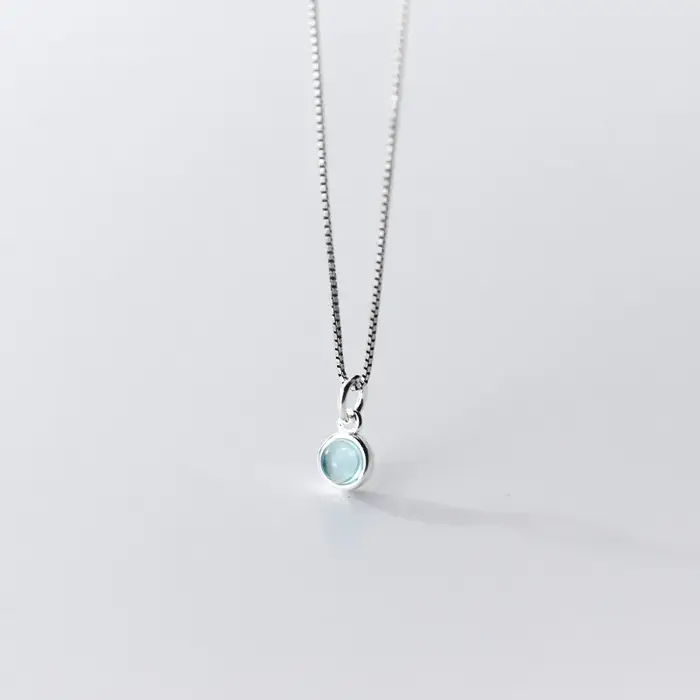 Breloques rondes en argent 925 pour collier