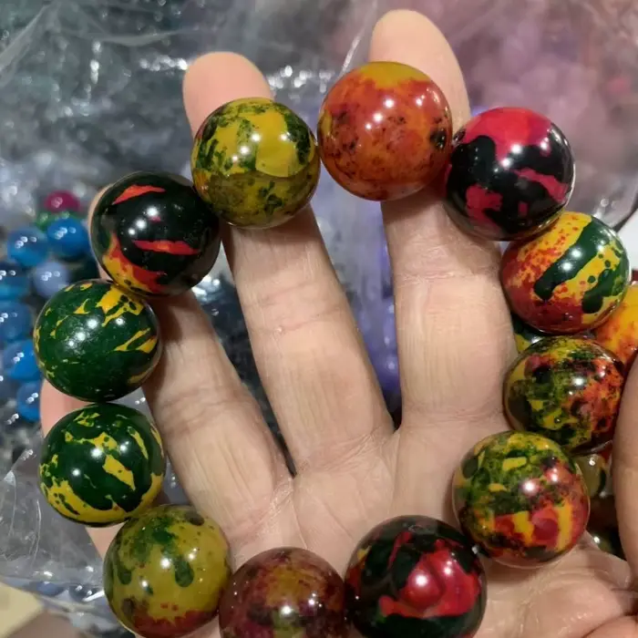Bracelet en viande naturelle, bracelet coloré à cercle unique, modèles de mode pour hommes et femmes