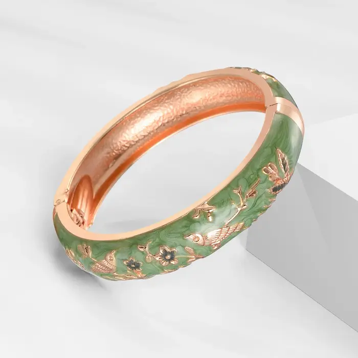 Bracelet en émail cloisonné bohème zinc alliage pour femmes styles éthniques et modernes occasions spéciales et quotidiennes