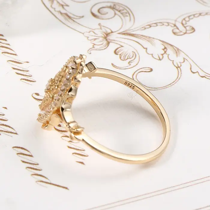 LAMOON – bague de mariage Vintage pour femmes