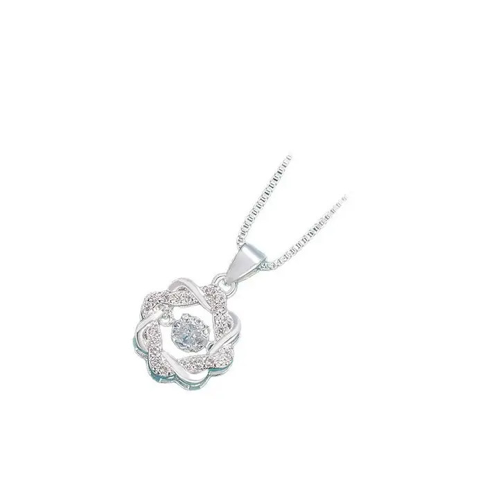 Collier couleur argent pour femmes
