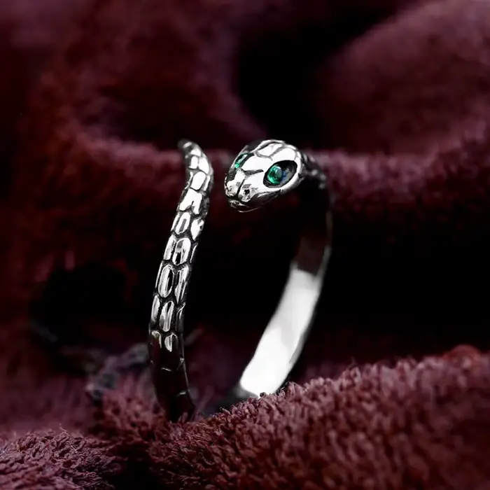 Zircon vert en argent sterling 925 ​ Bague de mariage pour femmes