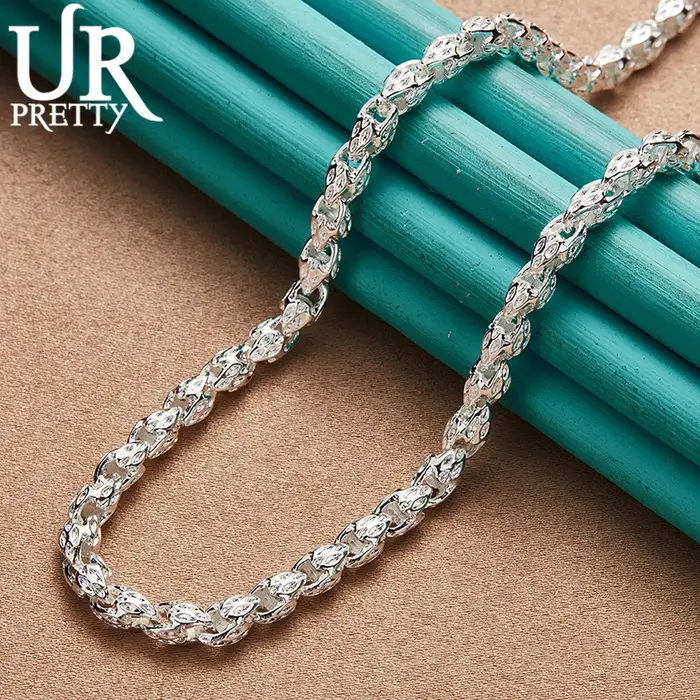 Collier de perles en argent sterling 925 avec certificat GDTC pour femmes occasions spéciales anniversaire mariage