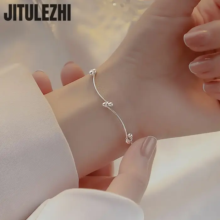 Bracelet en argent Sterling 925 pour femmes, nœud Doudou, Design Sense, meilleur ami de petite amie,