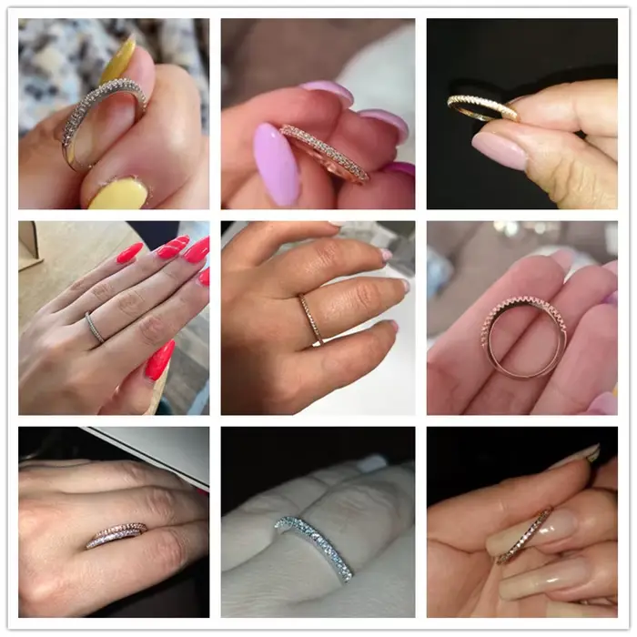 Huitan – bagues fines minimalistes pour femmes