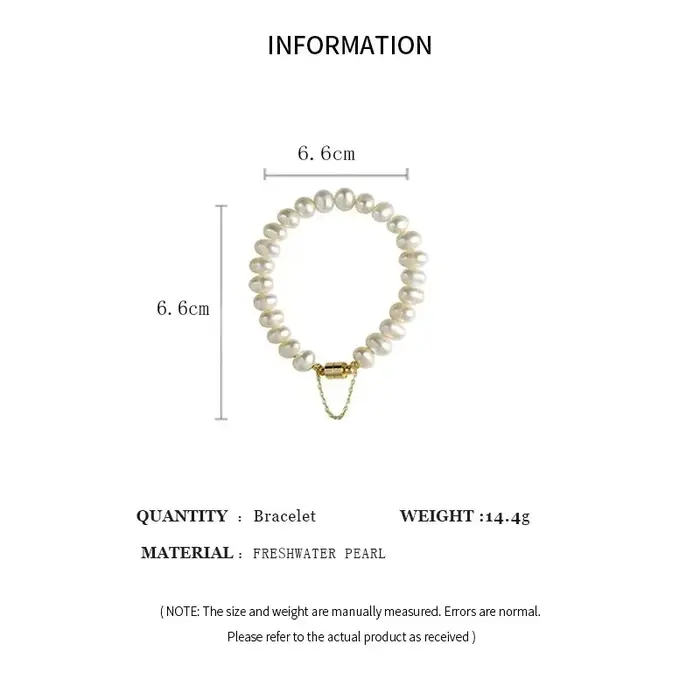 Bracelet élégant en fausses perles pour femmes