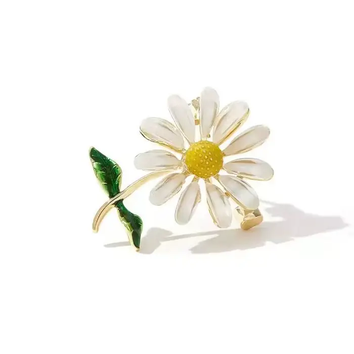 Broches AndrFlower en émail pour femmes