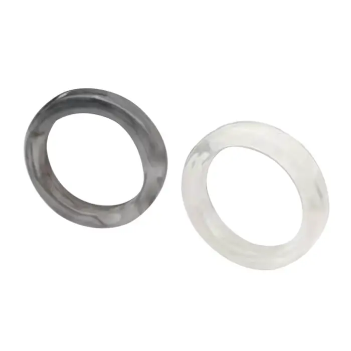 Bagues en résine acrylique pour adolescentes, bijoux empilables mignons, ornement de déclaration, ca