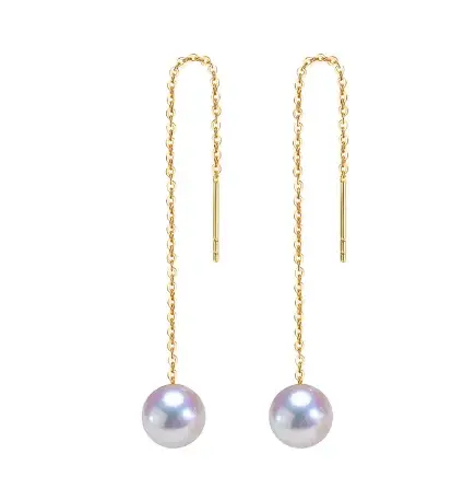Boucles d'oreilles en or 18 carats avec perles blanches pour femmes modernes occasions spéciales elegance intemporelle