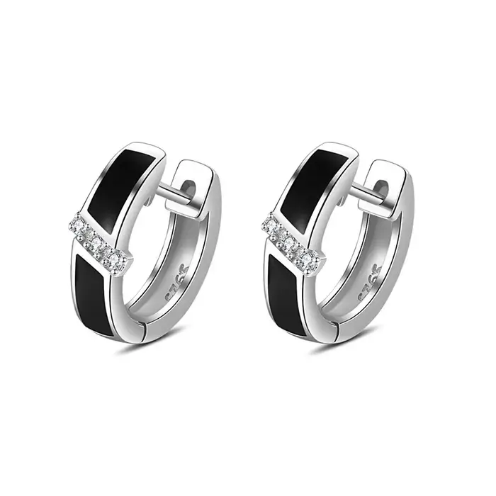 Boucles d'oreilles en argent sterling 925 cerceau de luxe en zircon star pour femmes occasions spéciales bijoux cadeau de fête de mariage