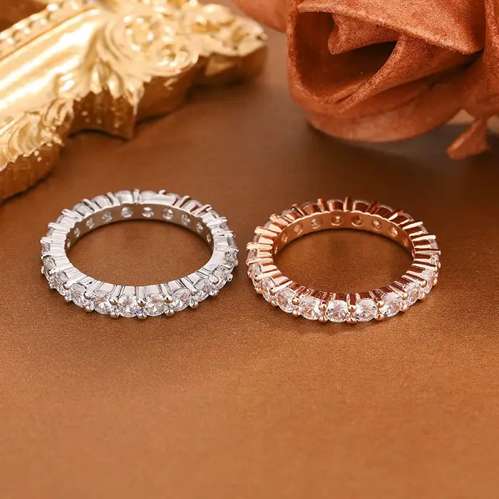 Bague plaquée argent 925 pour femmes