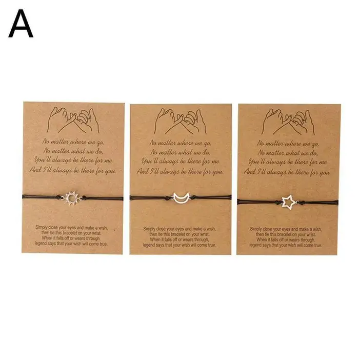 Bracelets de carte de navire de chia, longue distance, bracelet de promesse de mariage, cadeau d'ann