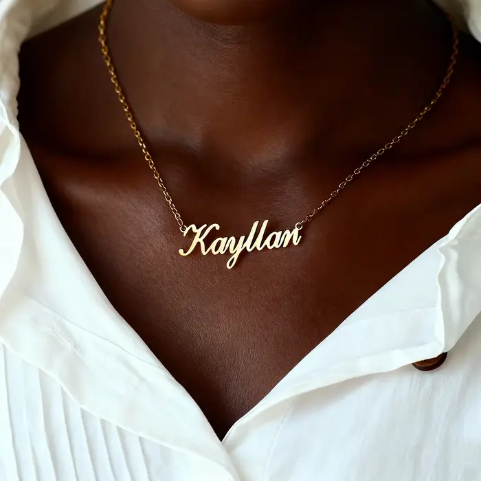 Colliers personnalisés avec nom pour femmes et hommes, collier avec pendentif personnalisé en acier 