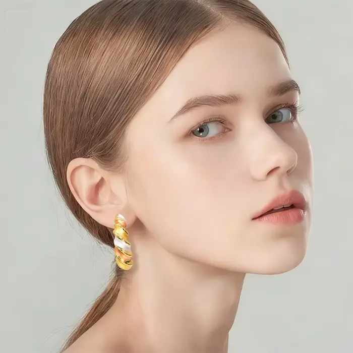 Boucles d'oreilles pour femmes YTJX Y2K, exquises, tricolores, adaptées aux filles gothiques, accessoires de fête, bijoux hypoallergéniques, cadeau de fiançailles