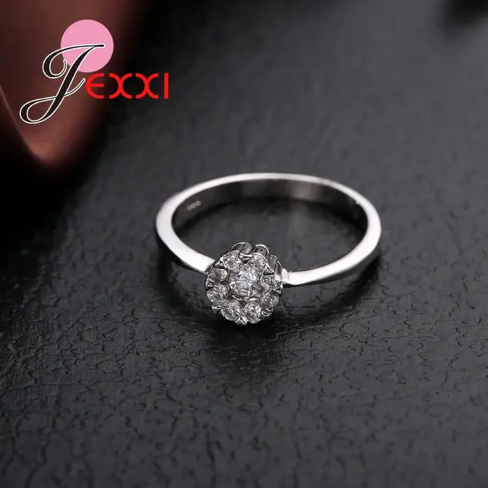 Bague couleur argent Sterling 925 pour femmes