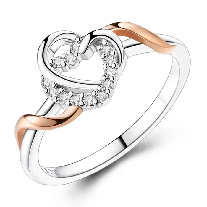 Boucles d'oreilles, collier, bague française en argent 925, amour éternel et infinis, ensemble de tr