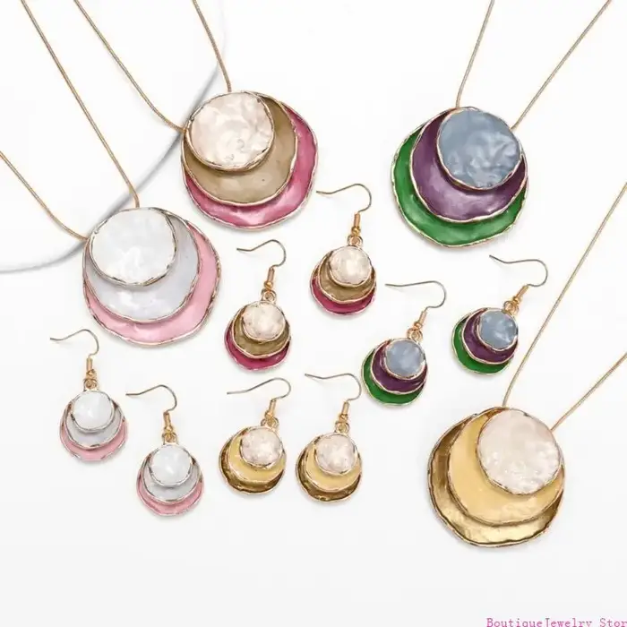 E1PE – ensemble bijoux à fleurs pour femmes