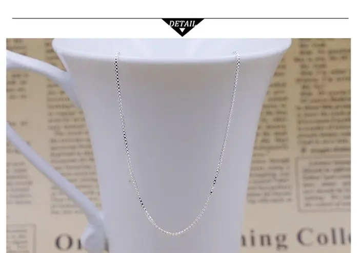 Collier en argent regardé 925 pour femmes et filles