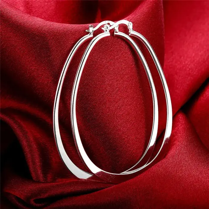 Boucles d'oreilles à breloques en argent Sterling 925, haute qualité, mode pour femmes, bijoux à géo