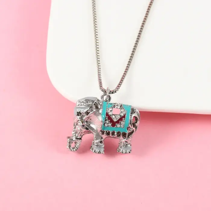 Lovecpopst-Collier pull en forme d'éléphant en alliage de zinc exquis