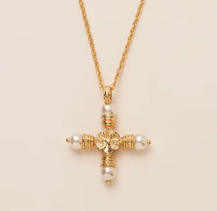 Nouveau Collier Géométrique en Perles et Zircon 2026 pour Femmes et Filles – Bijou Tendance Simple a