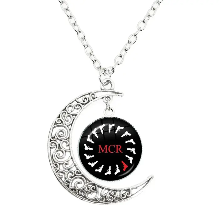 Collier Punk My Chemical Romance Rock Band lune
