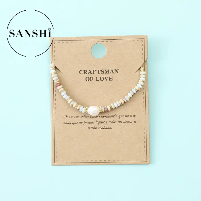 Bracelet de perles serpentines naturelles de Style station bohème pour femmes