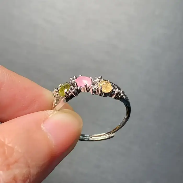 Bague Tourmaline naturelle Vintage pour femmes