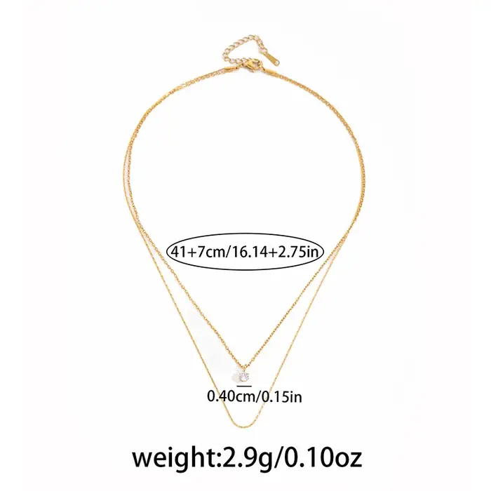 ANENJERY – collier avec pendentif en Zircon pour femmes