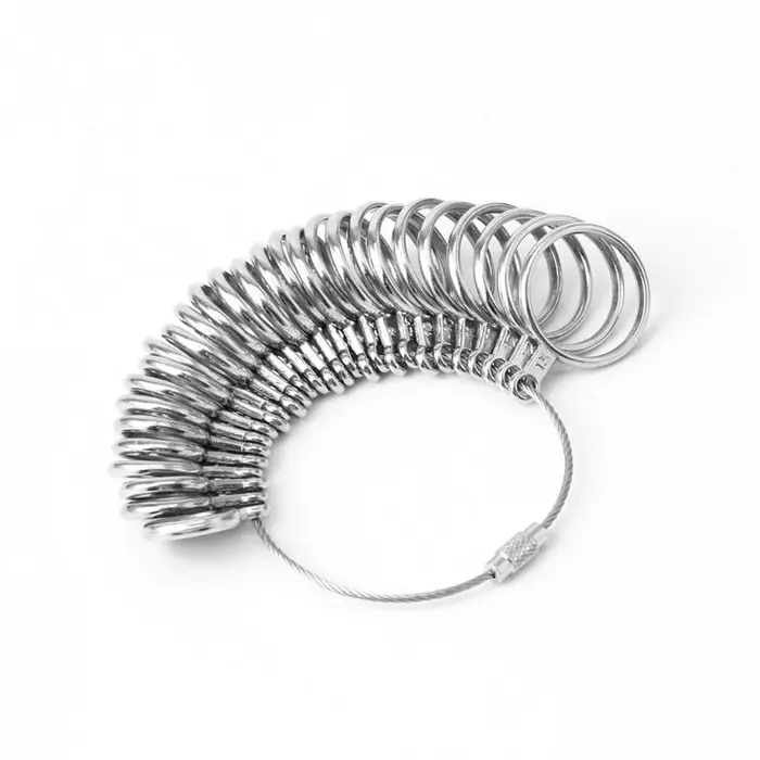 Outil mesure taille bague, tailles bagues, jauge mandrin d'anneau en métal, taille américaine 1-13,