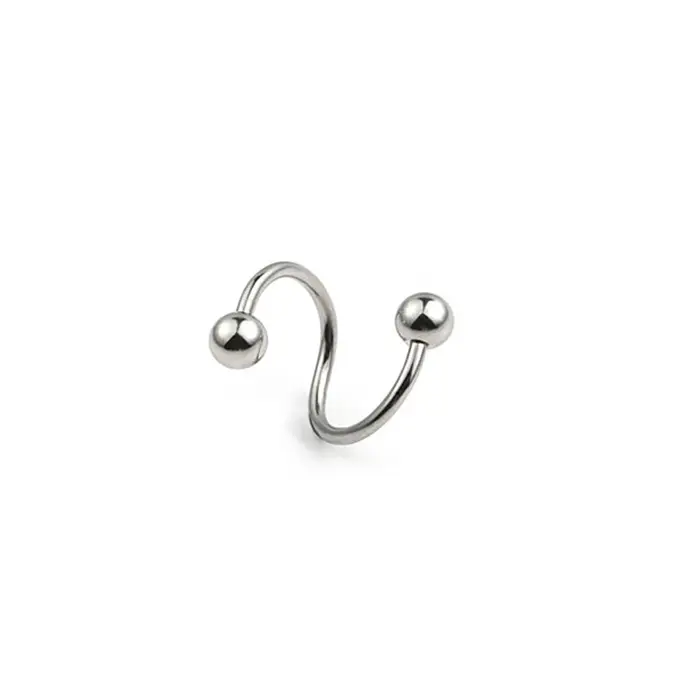 Boucles d'oreilles en spirale pour femmes, bijoux de perçage, bijoux de corps multi-usage, lèvres, n