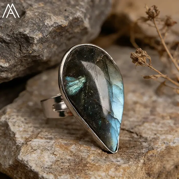 Bague en Labradorite Flash Bronze