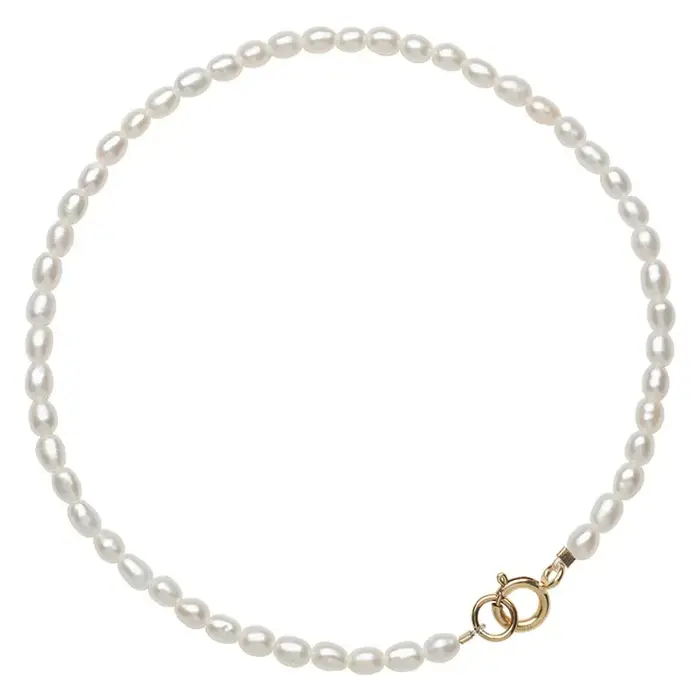 Bracelets Minar INS Fashion en perles de riz d'eau douce pour femmes