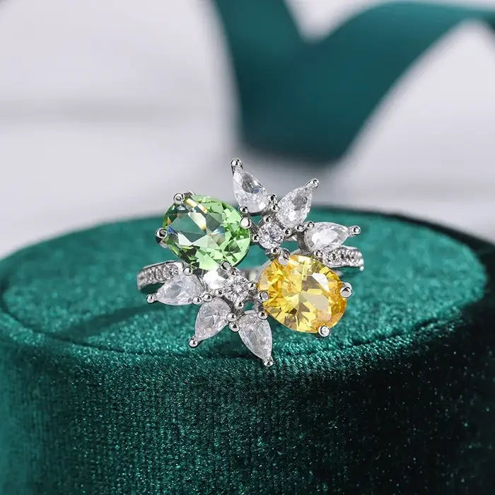 Bague plaquée argent 925 pour femmes