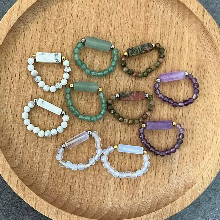 Bagues bohème améthyste pour mariage