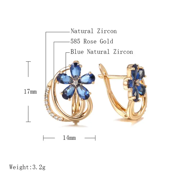 Boucles d'oreilles en or rose avec motif vintage en relief espagnol