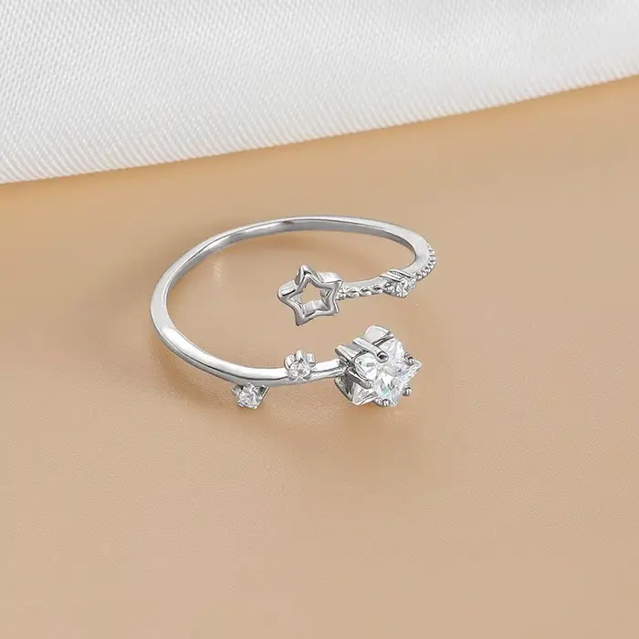 Bagues en argent 925 classiques brillantes avec zircon pour femmes, bijoux en argent sterling pour m
