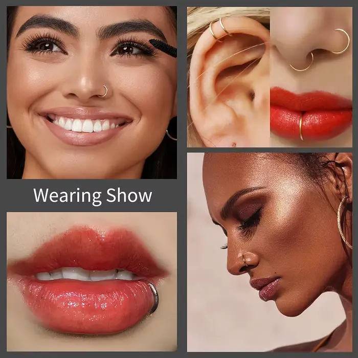 10/50 pièces ASTM F136 titane nez anneau articulé Clicker Segment Septum cerceau femmes hommes oreil