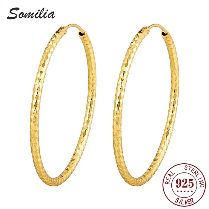 SOMILIA – boucles d'oreilles en argent Sterling 925 pour femmes, design noble et à la mode, beau cha