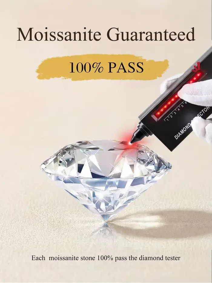 GRA – bague d'éternité en diamant Moissanite véritable pour femmes