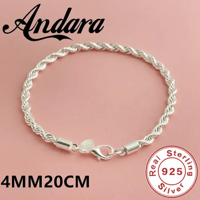 Bracelet délicat en argent Sterling 925