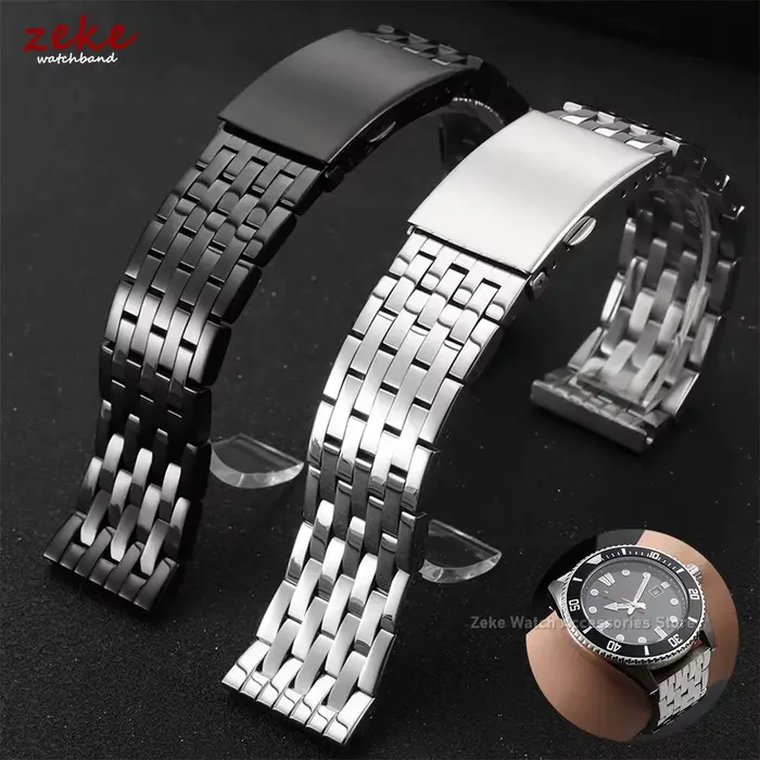 Bracelet de montre en acier inoxydable massif pour montre Diesel élégant et résistant pour homme et femme occasions spéciales