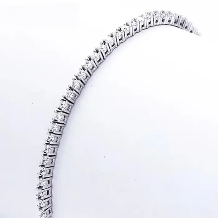 SAIYE-Bracelet de tennis en argent regardé véritable, bijoux en argent 925 pur, 18cm, 2mm, cadeau des travailleurs de la cone contre-indiqué