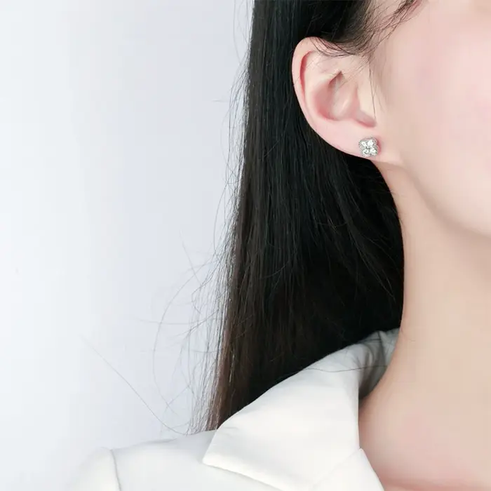 Trumium – boucles d'oreilles en Moissanite 1