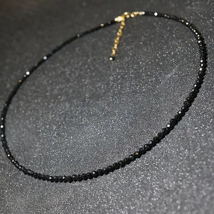 Collier court en perles noires pour femmes, marque de mode, Simple, ras du cou, Bijoux de fête pour 