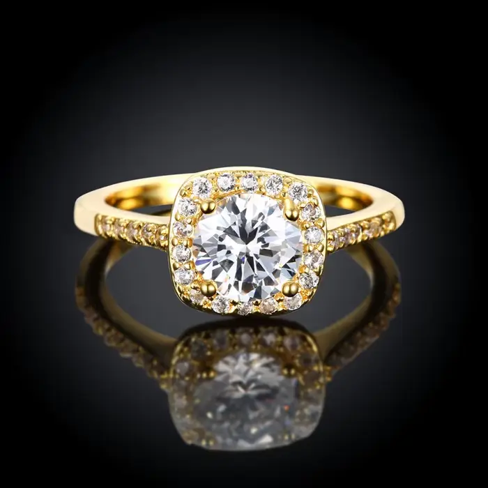 Bagues de mode pour femmes, accessoire de bijoux de fiançailles de mariage, pierre de Zircon cubique