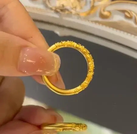 Bagues en or dur 3d, bagues en or pur 24 carats